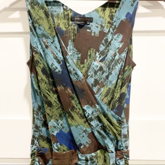 BCBGMAXAZRIA Multicolor Dress - Size XS - Picture 2 of 8